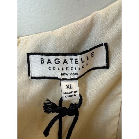 Bagatelle Square Neck Printed Seamed Flare Midi Dress Women’s size XL NWT - Picture 3 of 7